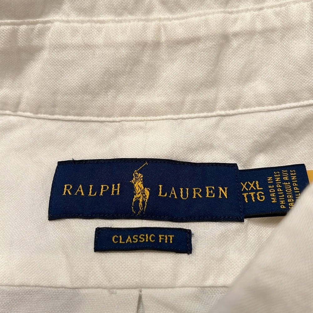 Polo by Ralph Lauren White Casual Button Down Shirt XXL - Picture 2 of 3
